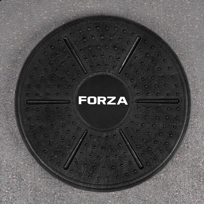 FORZA Wobble/Balance Board | Non-Slip PVC Balance Trainer for Core Strength Stability Physiotherapy & Rehabilitation | Lightweight Portable Exercise Board for Home Gym & Fitness Workouts