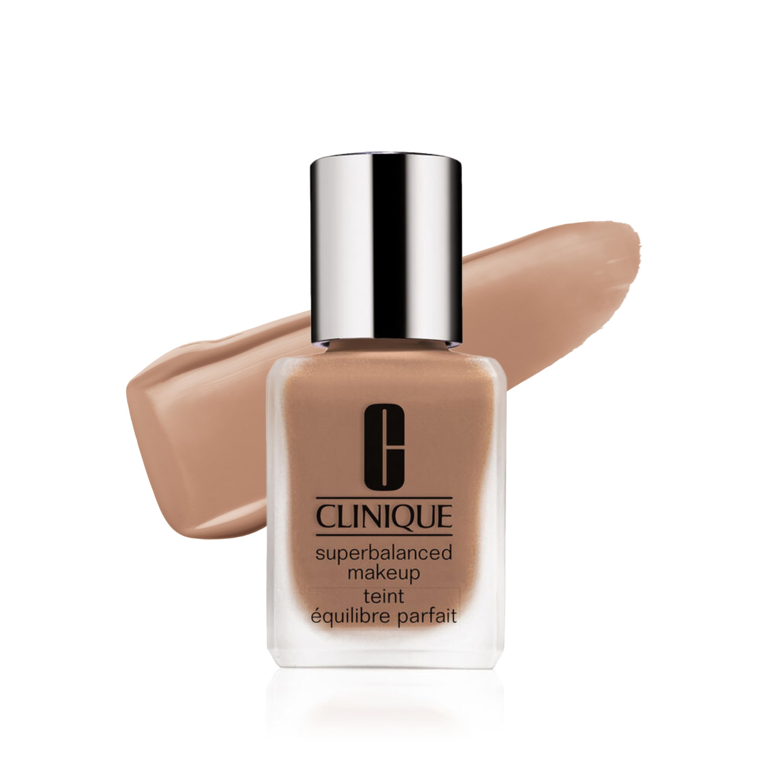 Clinique Superbalanced Oil Free Liquid Foundation Makeup For Dry to Oily Skin Types | Hydrating + Moisturizing | Moderate Coverage + Natural Finish, Linen, 1 Fl Oz