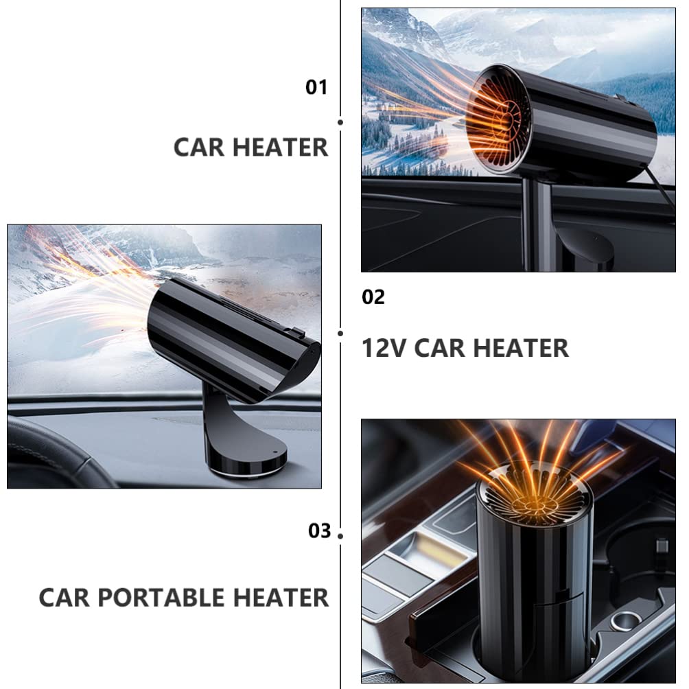 VICASKY Auto-windschutzscheibenenteiser Tragbare Heizung fürs Auto Schnelles Entfernen von Frost und Beschlag Hocheffiziente Heizelemente Kompakt und Praktisch Zigarettenanzünderstecker