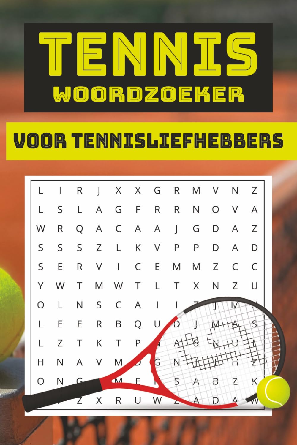 Tennis Woordzoekers voor Volwassenen: Ontspan met 55 puzzels over bekende tennissers en de wereld van tennis