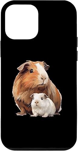 Funda para iPhone 12 mini con conejillo de indias amoroso con conejillo de indias