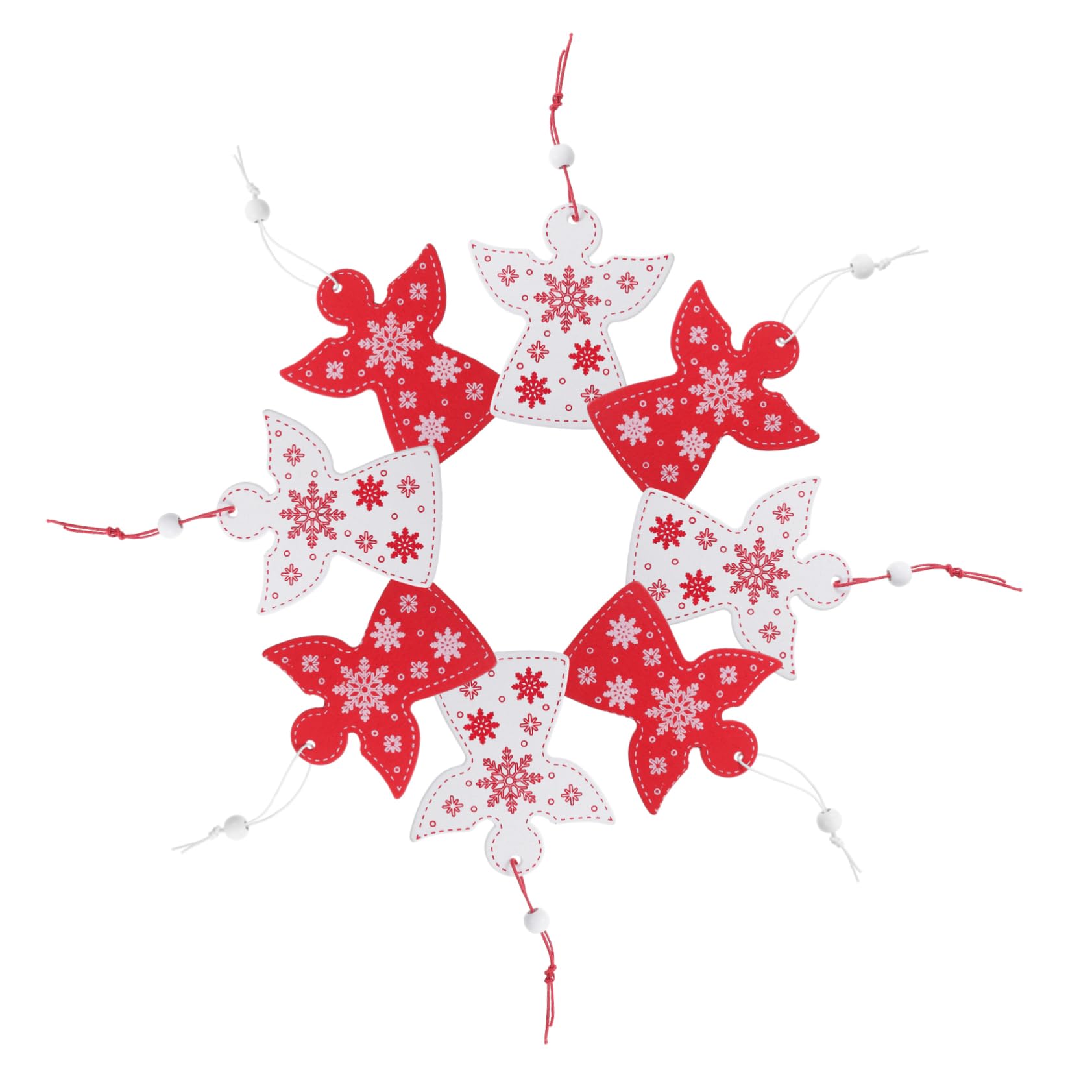 4 Juegos Colgante De Madera De Ángel Colgante De Decoración De Árbol De Navidad Adornos De Ángel Colgante De Navidad Adorno De Fiesta De Navidad Mini Bola Navideña 20 Piezas * 4