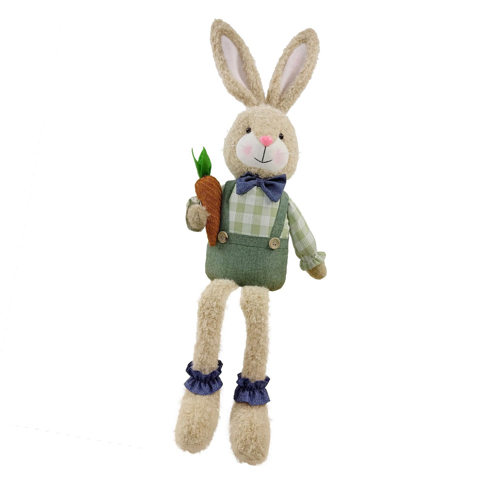 YROHGKPN Interactive Easter Bunnies Plush Decoration Sustainable Party Ornament Play Desktop Easter Decors