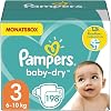 Pampers - Pampers Dry Diapers (Size 3) for 6-10 kg Babies - 198 Pieces