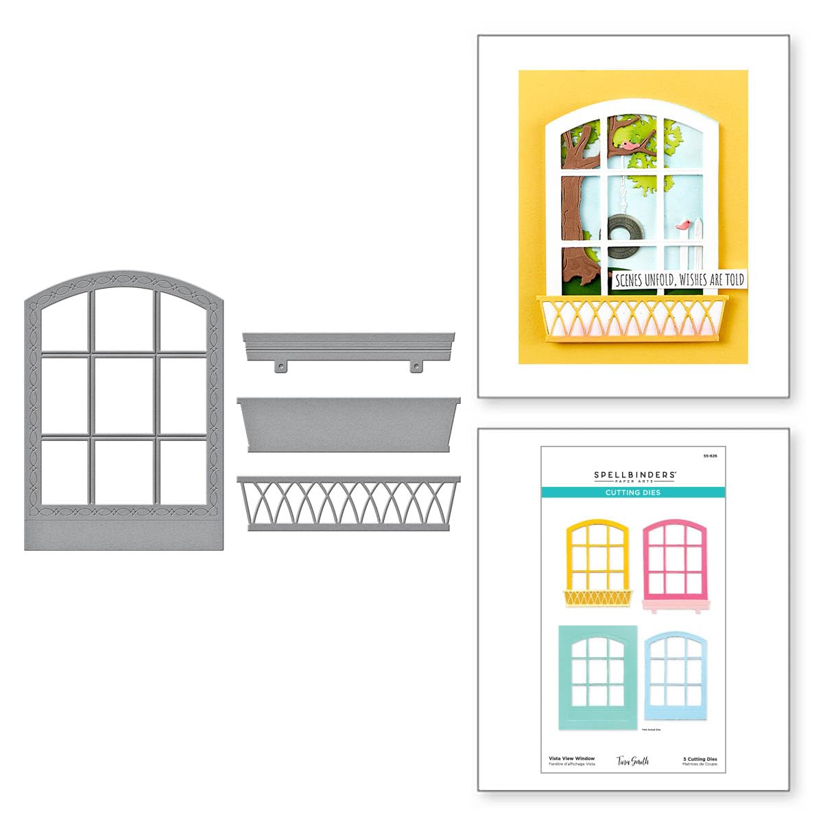 Spellbinders Vista View Window Etched Dies, Metal - Image 2