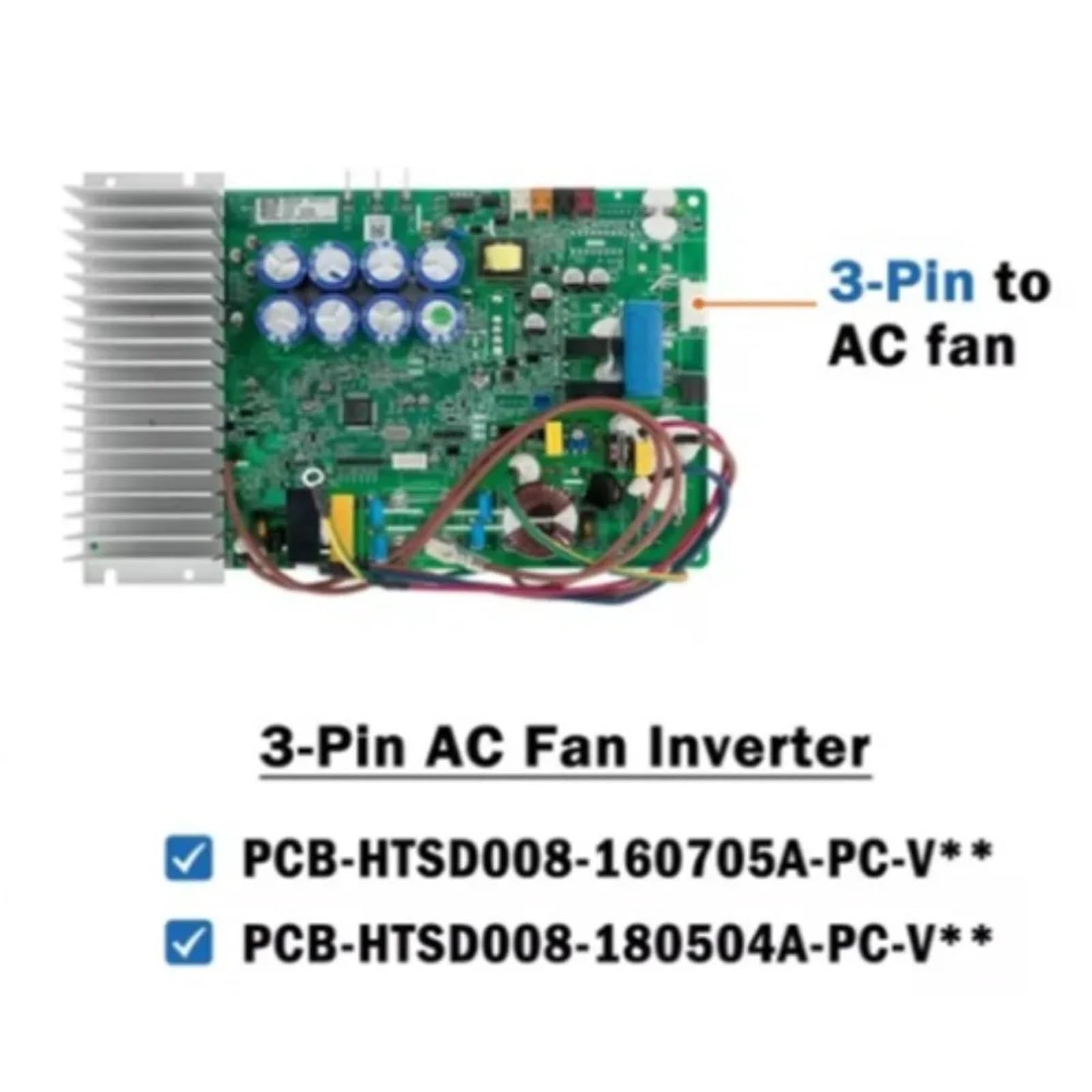 PCB-HTSD008-160705A-PC-V05 przerzutka PCB HTSD008-180504A-PC-V03 płytka sterująca do części klimatyzatora (do wentylatora AC)