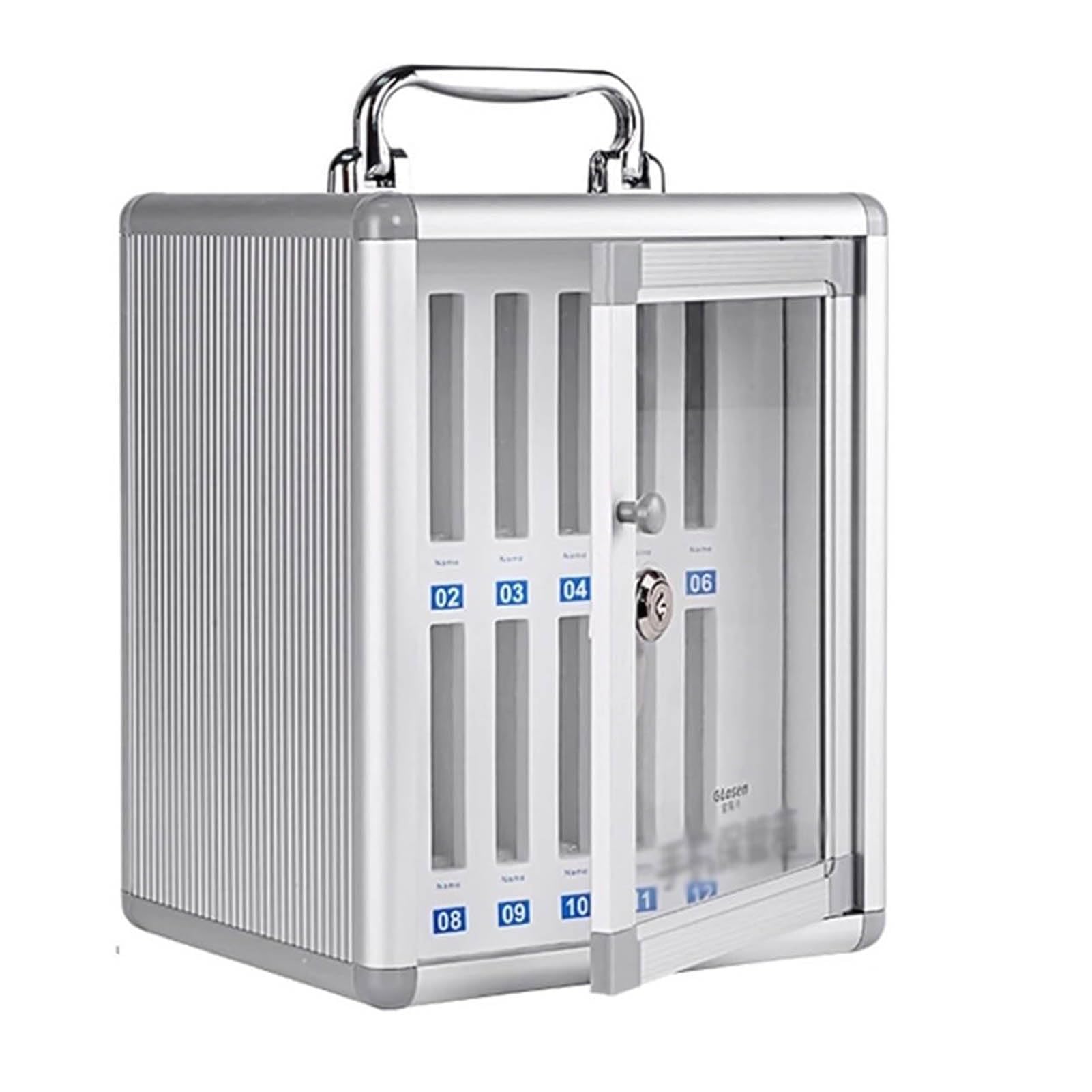Armoire transparente pour téléphones nizer mural 60 emplacements pour bureau et classe