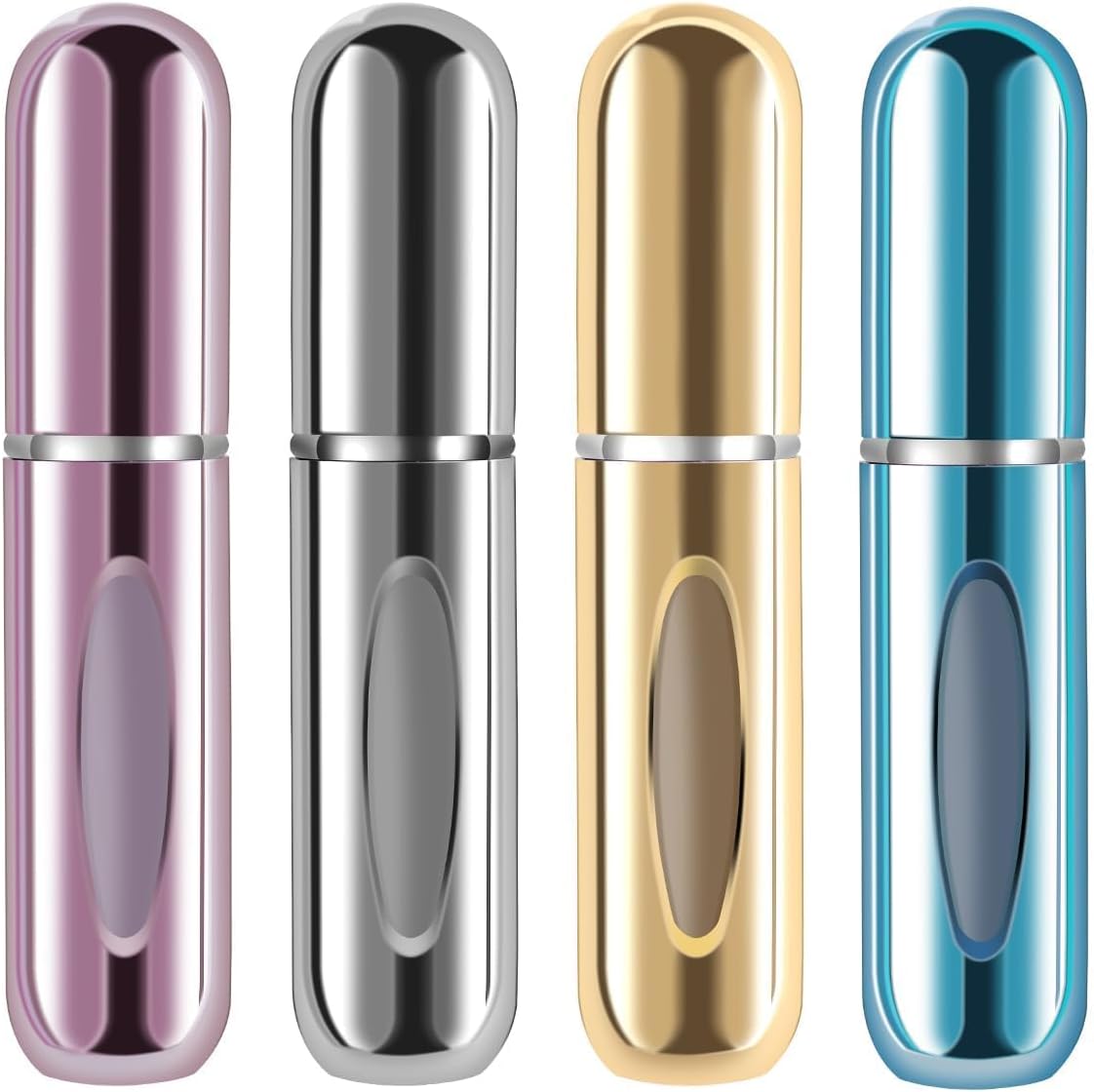 Portable Mini Refillable Atomizer Perfume Bottle 5ml – Travel-Friendly Scent Pump Spray Case for Outgoing Adventures (Pack of 6)
