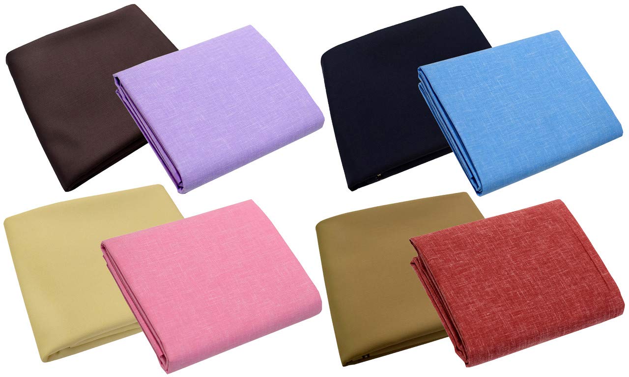Men's Poly Cotton Unstitched Shirt & Trouser Fabric Combo Set (Multi Color; Free Size)-image-28