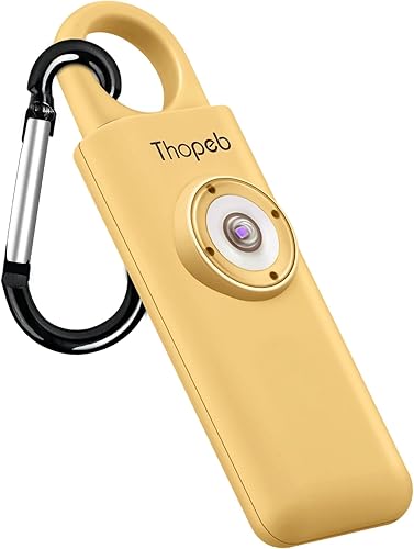 Miniatura 9 de Llavero de autodefensa, recargable, alarma de seguridad personal para mujer, sirena de 130 dB, luz LED estroboscópica. Ayuda a personas mayores y