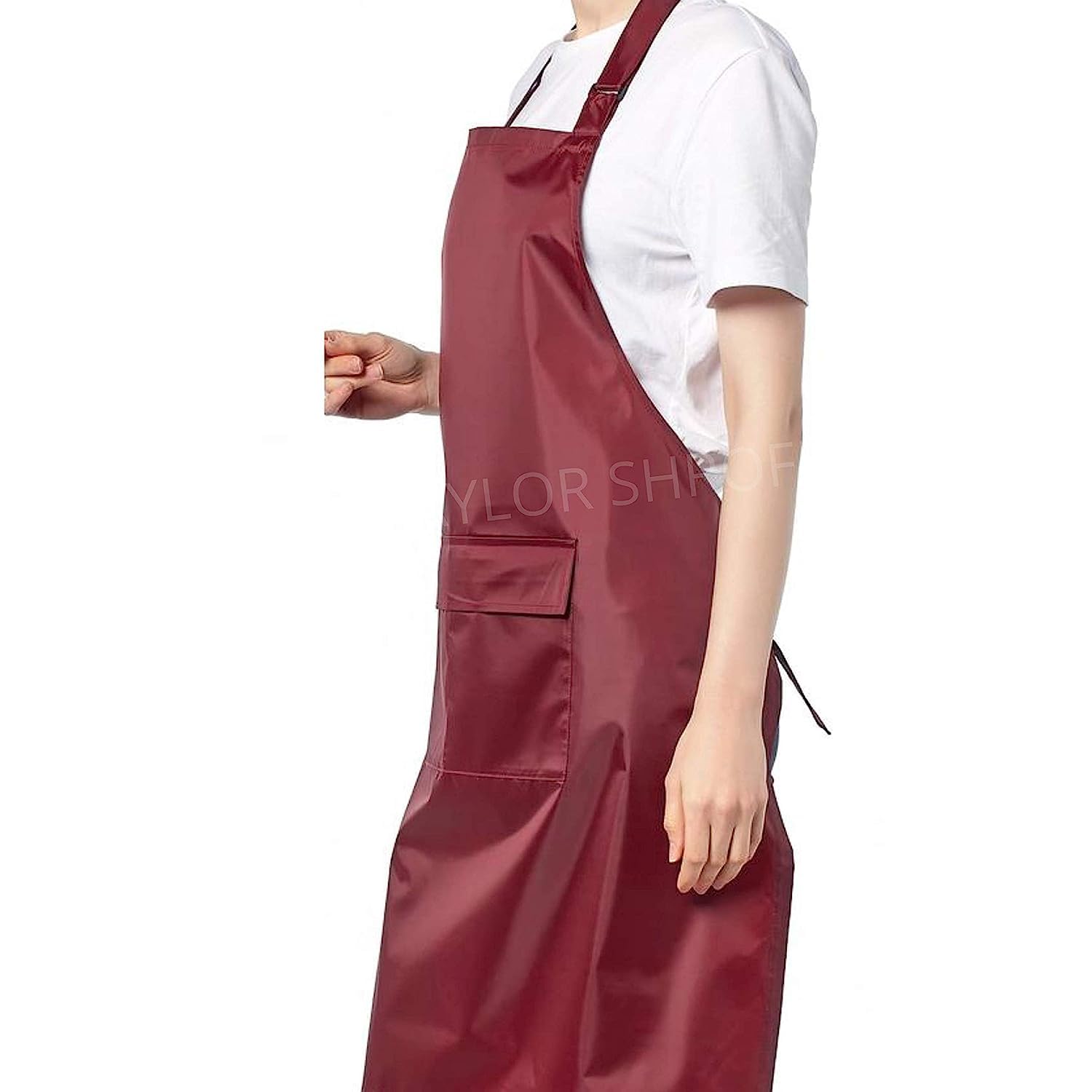 TAYLOR SHROFF PVC Waterproof & Dustproof Apron With Adjustable Neck Strap For Kitchen Dishwashing, Lab Work, Butcher, Dog Grooming, Cleaning Fish, Industrial| Chemical Resistant Unisex Aprons