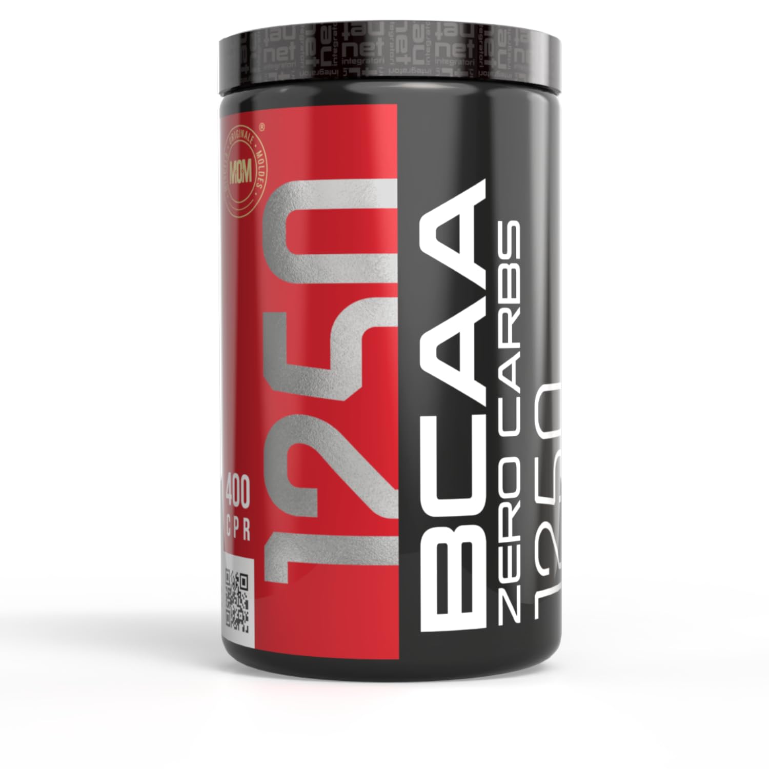 Net Integratori BCAA Zero Carbs 1250 – Aminoacidi Ramificati in rapporto 2:1:1 con Vitamina B6 per il Recupero Muscolare Pre Intra e Post Workout (400 compresse)