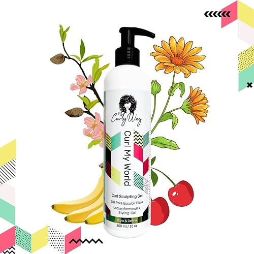 Miniatura 4 de Gel para el cabello - Gel para esculpir, definir y peinar rizos para cabello rizado, ondulado y enrollado. 100% vegano (10 onzas)