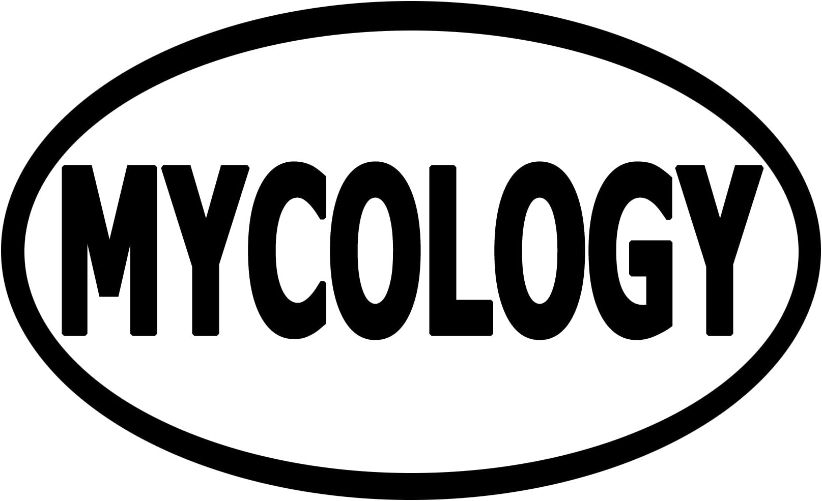 StickerJOE Mycology Bumper Sticker Mushrooms Oval Car Decal 5" X 3"