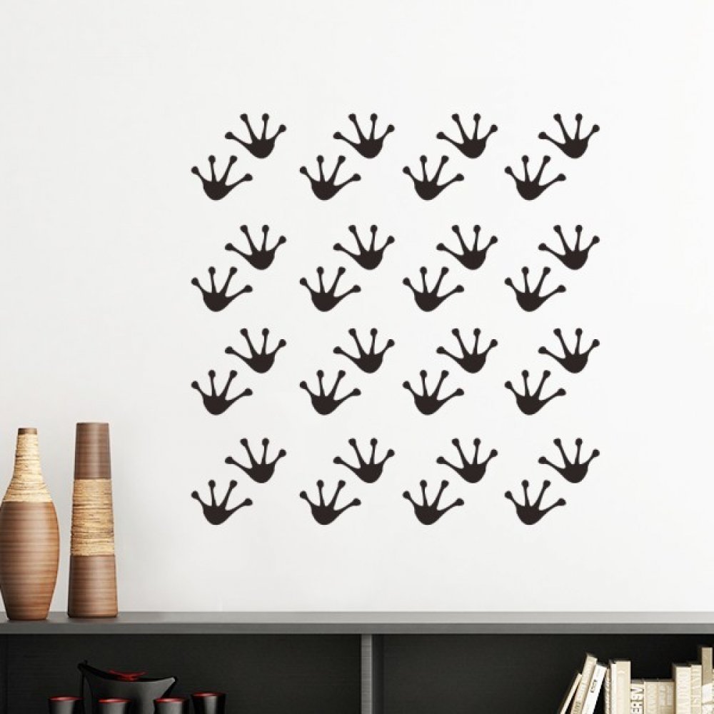 Sticker mural grenouille amovible pour décorer sans abîmer