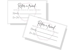 Referral Cards Small Business | 50 Pack Business Card Size