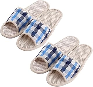 ADOCARN 2 Pares De Chinelos De Linho Chinelos Descartáveis Chinelos Femininos Chinelos De Verão Para Mulheres Chinelos De Hóspedes Do Hotel Chinelos Antiderrapantes Respiráveis