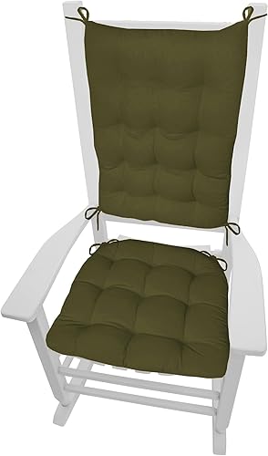 Miniatura 8 de Barnett Home Decor Cojines para silla mecedora Ariel Fan Coral Ocean Blue - Tamaño Extragrande - Cojín reversible relleno de espuma de látex - Hecho