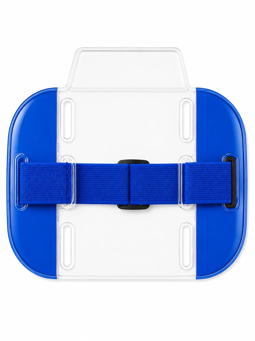 Reflective Security SIA/ID Badge Holder, Adjustable, for ID Cards (5, Blue)