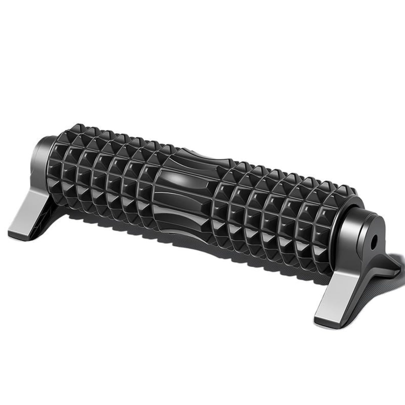 Professionelle Muskelmassagerolle - Hochdichte Schaumstoffrolle zur Muskelerholung & Schmerzlinderung - 53 cm Körpermassagestab für Sportler, Rücken, Beine, Ganzkörper (Schwarz)