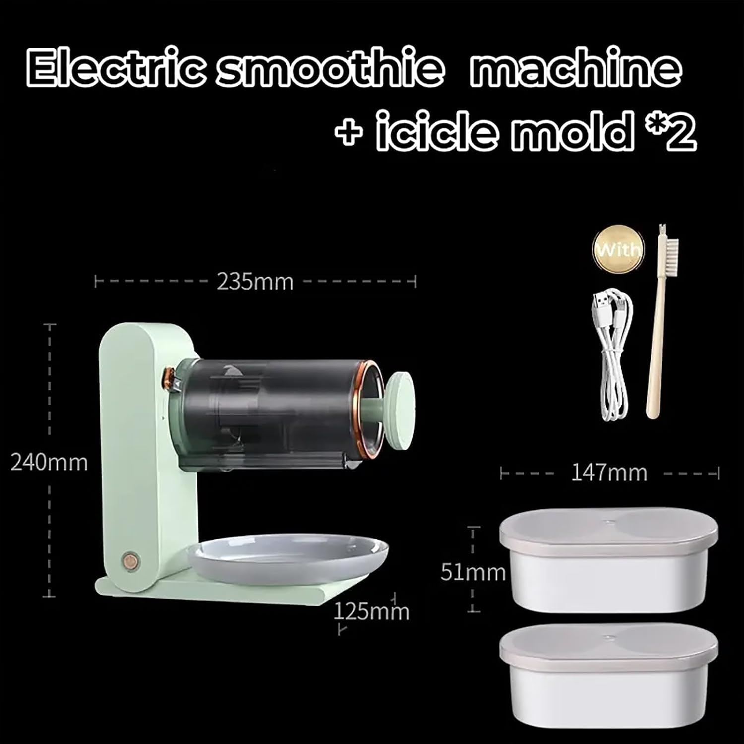 Shaved Ice Machine, 20W Electric Snow Cone Maker with Anti-Slip Foot Pads, 13000rpm High-Speed Motor Adjustable and Can Shave 50 Bowls of Ice, Removable Parts and Easy to Cleaning, for Restaurant