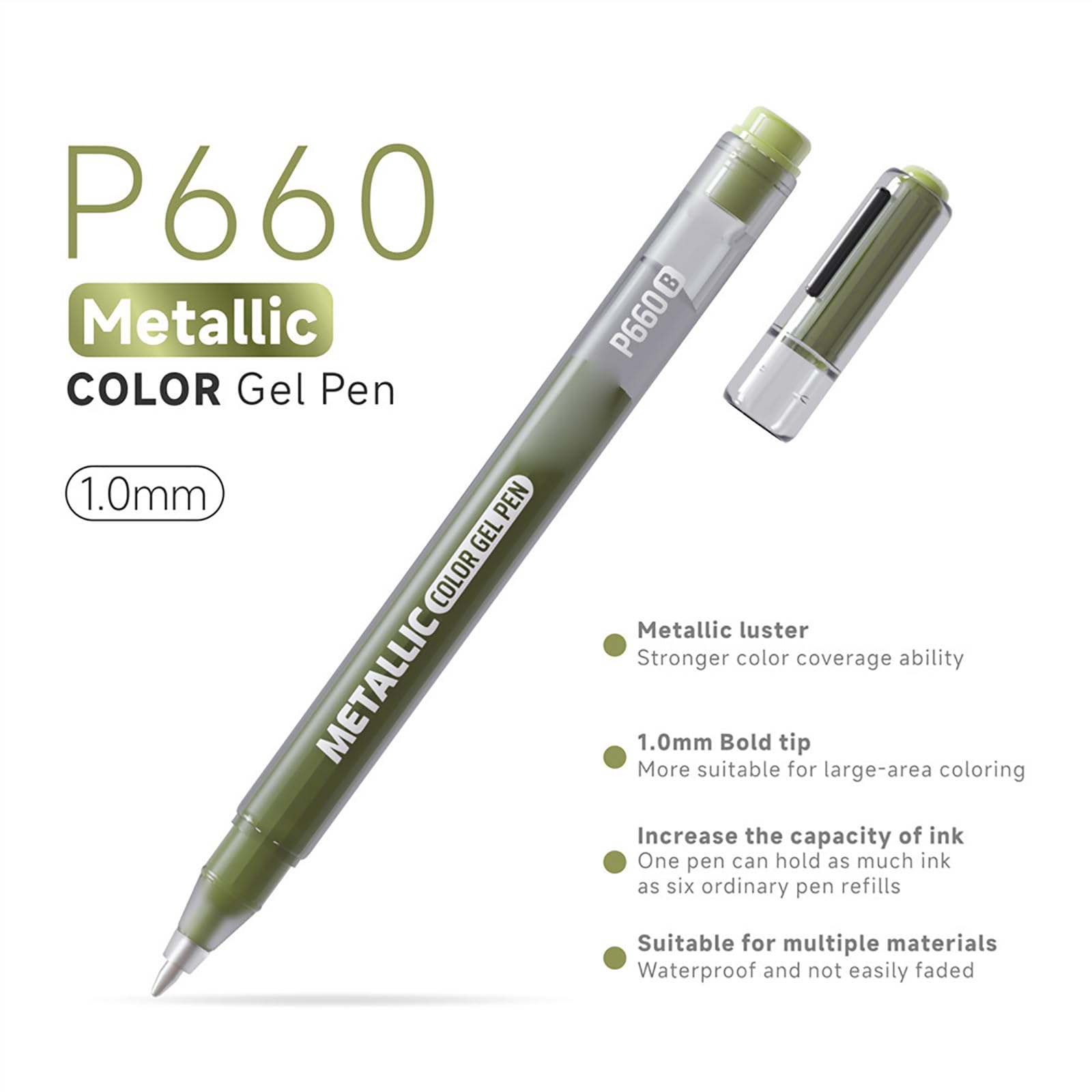 Penna per inchiostri gel acrilico multicolore Penna gel metallizzata a 48 colori per schizzi vetro ceramica Legno plastica Pietra Pennarelli artistici a prova sbiadimento