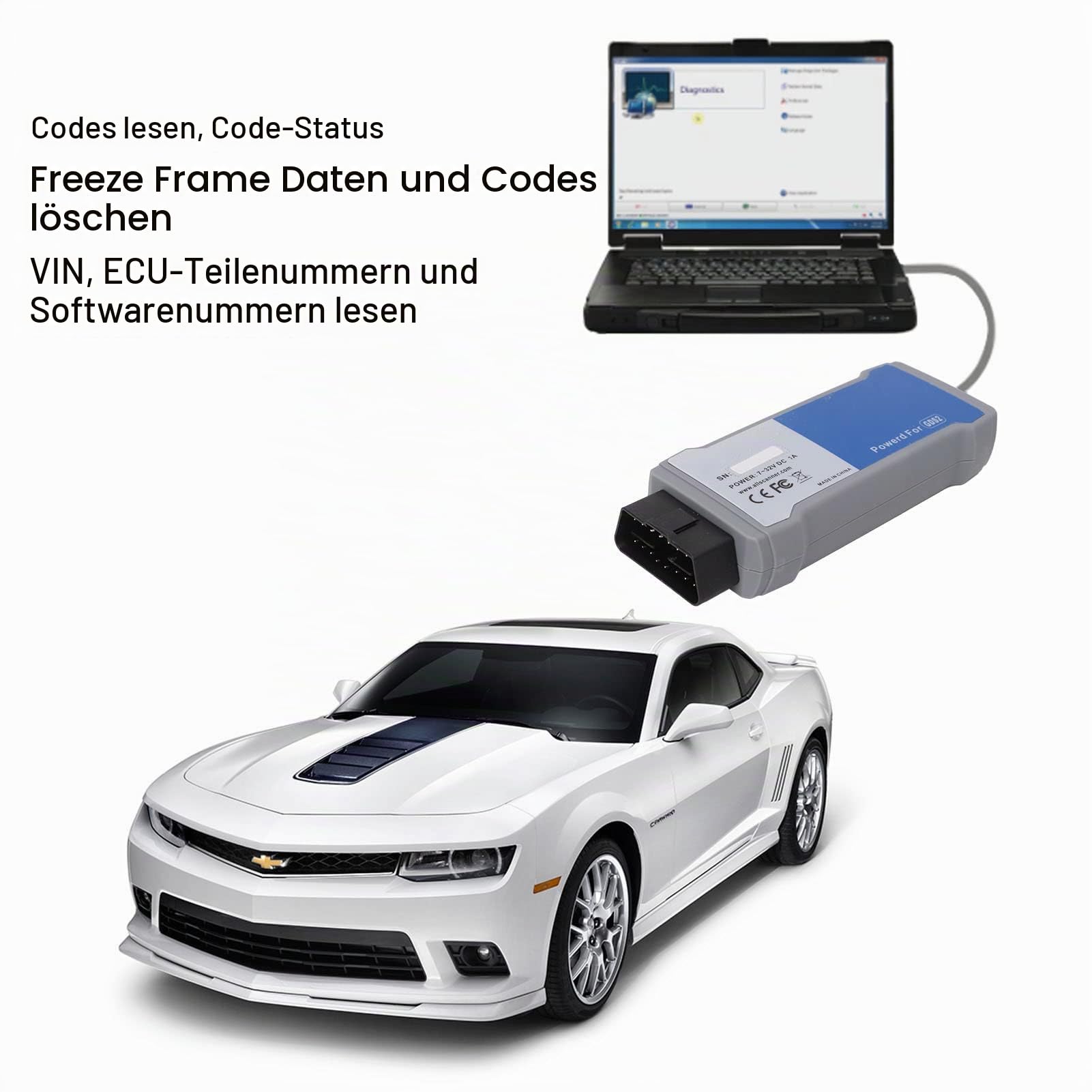 Aramox OBD2-Diagnosescanner, Vcx Nano USB-Version Tech2Win und Gds2-Diagnosetools Ersetzen Mdi-Diagnosetools