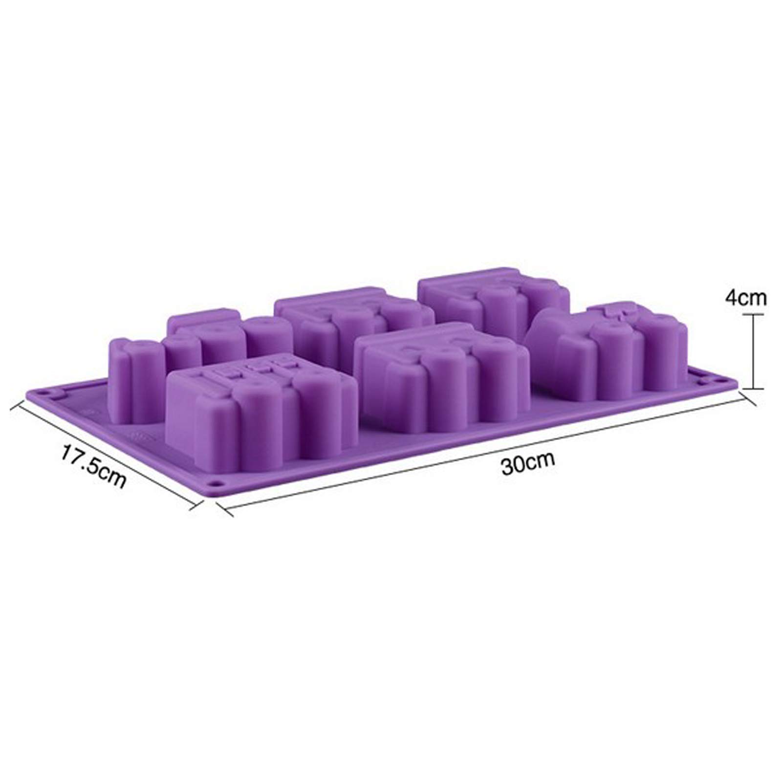 Joyeee Lot de 2 grands moules en silicone pour muffins, gâteaux, tarte, tarte, glaçons, savon, cadeaux pour enfants