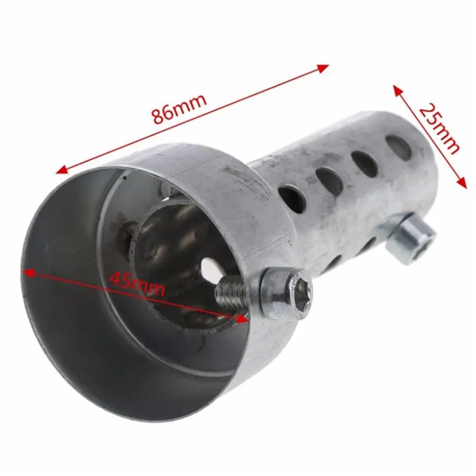 Tubo de Escape Silenciador lata, eliminador ruido, silenciador ajustable escape(45mm)
