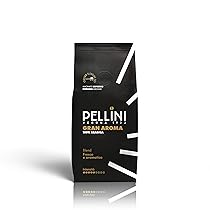 Pellini Gran Aroma Caffè Macinato Espresso – 100% Arabica Delicato e Aromatico, Note Floreali, Tostatura Lenta, Espresso Italiano Dolce e Raffinato, 185g, Formato Morbido con Valvola Salvafreschezza