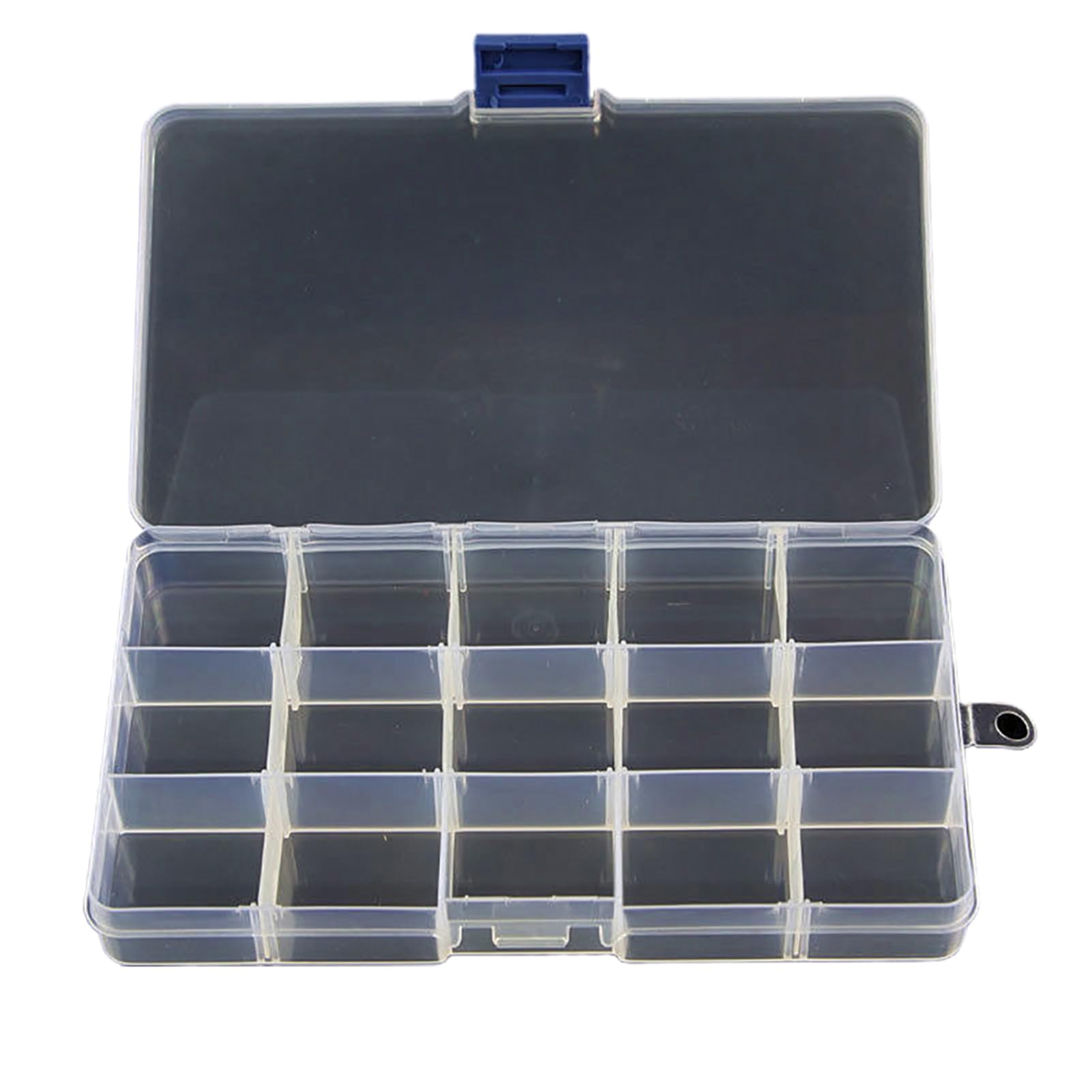 Wear-resistant 10 15 24 Grids Jewelry Box Wear-resistant Space-saving Transparent Small Earring Storage Box for Travel Jewelry Organizer