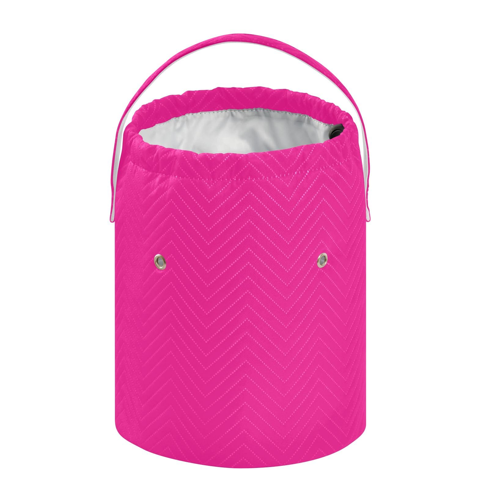 Personalized Yarn Bag Knitting Bag Craft Bag, Custom Name Crochet Bag Organizer Yarn Storage Containers for Crochet Accessories, Knitting Needles, Crochet Hooks, Deep Pink