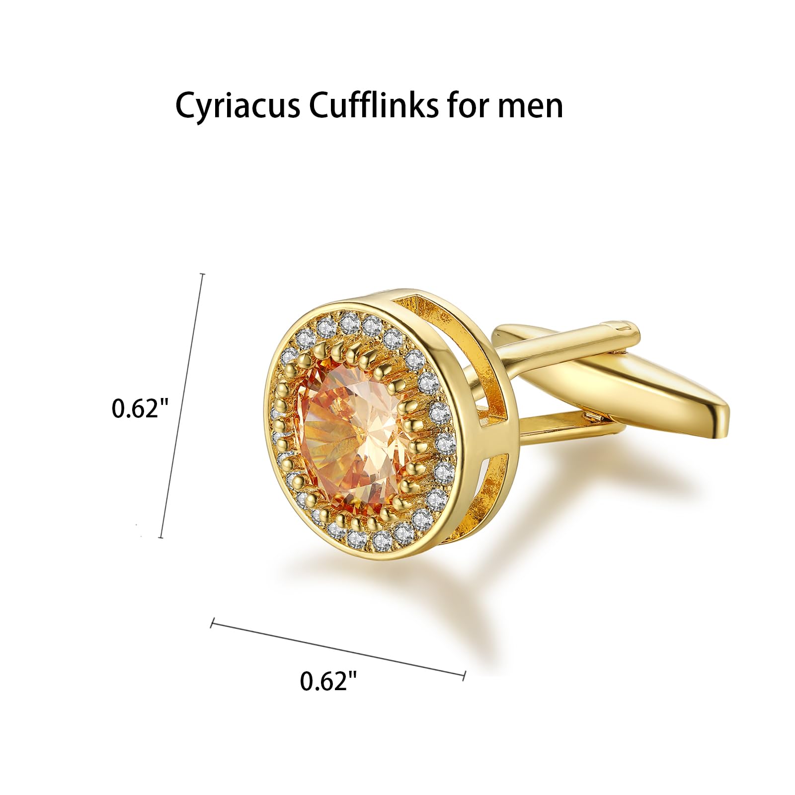 Manschettenknöpfe Zirkonia Herren Kristall Manschettenknopf Cufflinks CZ für Hochzeit Bräutigam Trauzeuge
