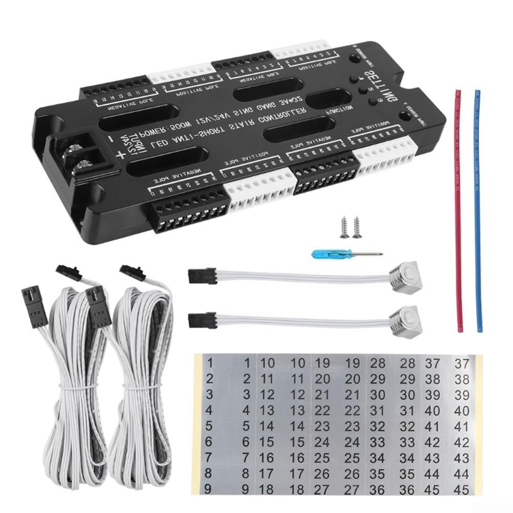 Kit controller sensore per striscia luminosa morbida, luminosità regolabile, 32 canali, ideale per illuminazione scale e decorazione della casa