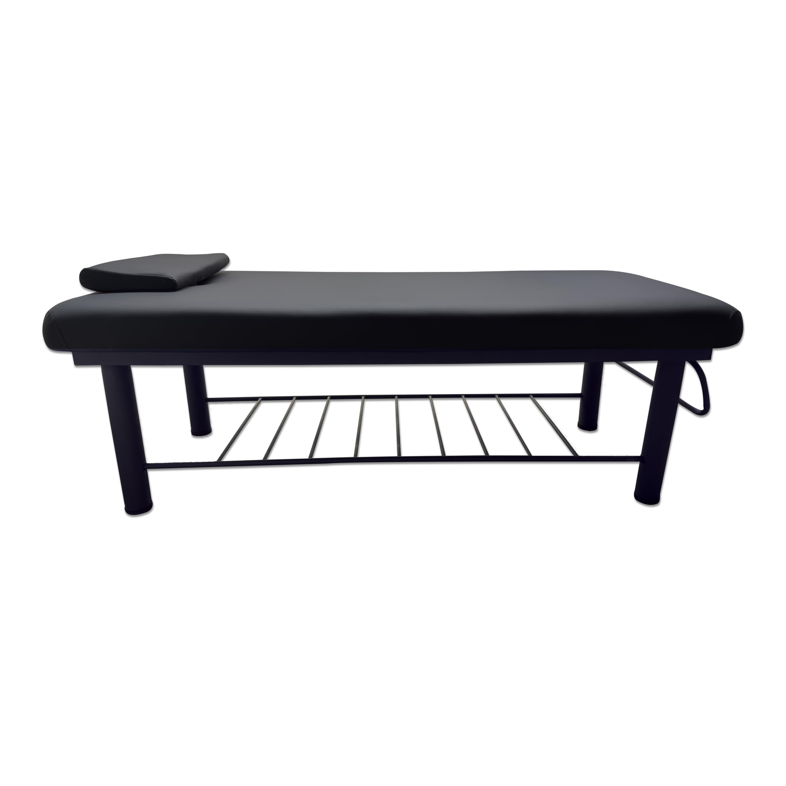 TOA Stationary Table Metal Beauty Spa Tattoo Professional Massage Bed with Open Storage Tray