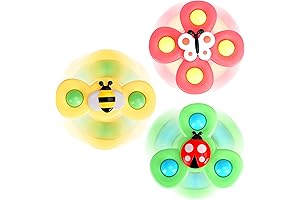 ALASOU Spinner Toys for Toddlers 1-3: Suction Cup Fun for Little Hands