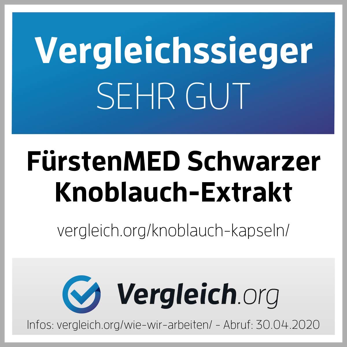 FürstenMED® 180 Schwarzer Knoblauch Kapseln, als 10:1 Extrakt = 9.000mg