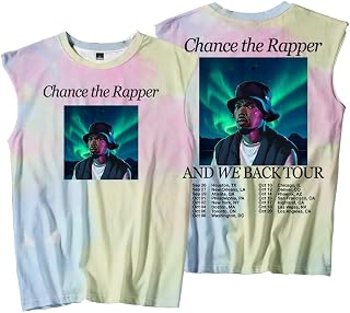 Chance The Rapper and We Back Tour 2025 Tank Tops Unisex Sleeveless Vest Women Men Outdoor Streetwear Tops