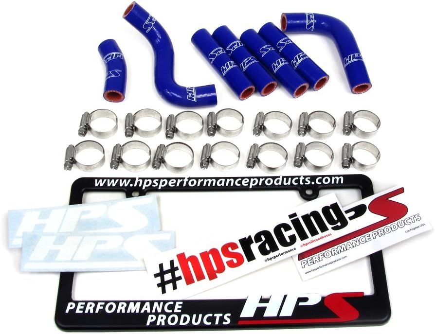 HPS 57-1344-BLUE-2 Blue Silicone Pesky Heater Hose Kit (Coolant)