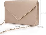 BBjinronjy Clutch Purse Evening Bag for Women Evening Wedding Party Velvet Suede Pleated Handbag