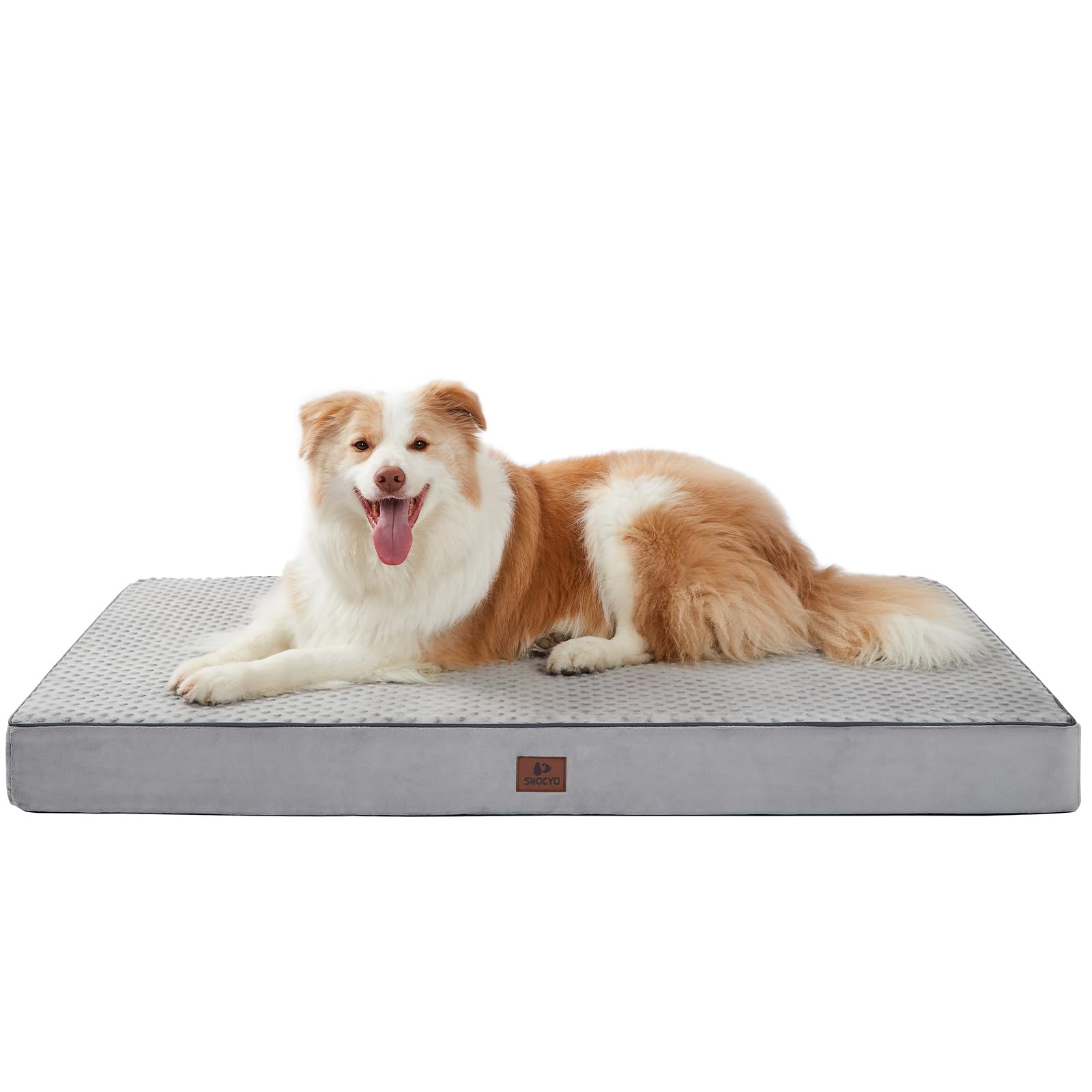 Snocyo Cama ortopédica para Perros, cojín Lavable y extraíble, Alfombra de Espuma para Perros con Forro Interior Impermeable, sofá Antideslizante para Perros medianos y Grandes