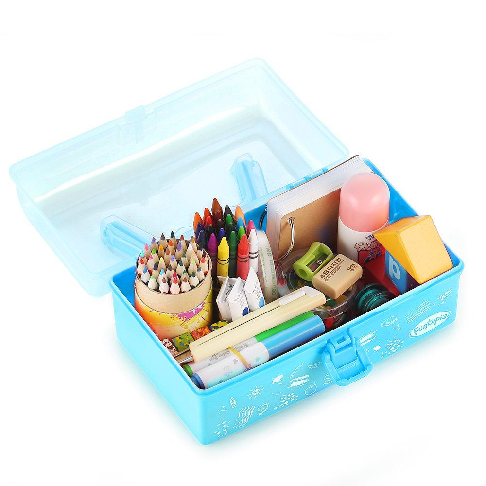 Buy Funtopia Plastic School Supply Box, Art and Craft Storage Box, Tool