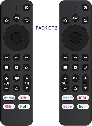 Miniatura 2 de Paquete de 2 unidades CT-RC1US-21NS-RCFNA-21 de repuesto compatibles con ToshibaInsignia Smart TV Edition TF-32A710U21 TF-43A810U21 TF-55A810U21