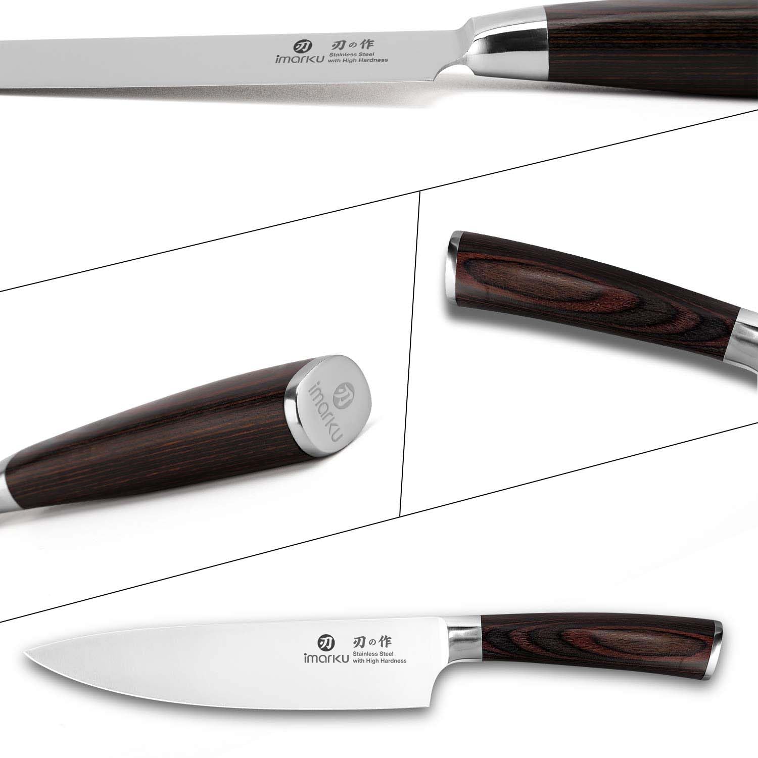 imarku Cuchillo Cocinero Profesional 20cm Acero Inoxidable
