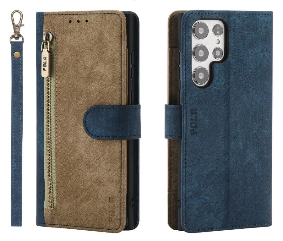 Housse Samsung Galaxy A05S bleu et marron pour simplifier vos sorties