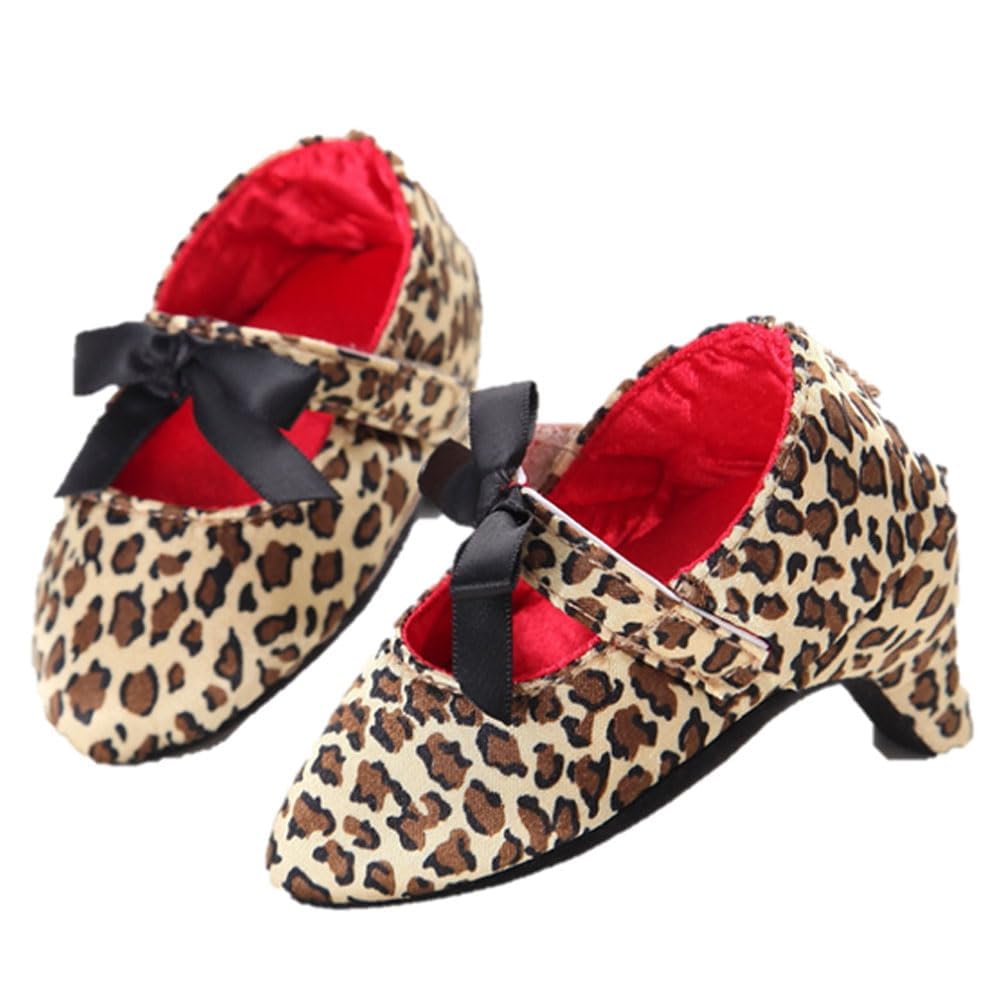 Newborn Baby Girls Princess Shoes with High Heels Bowknot Soft Sole Crib Shoes Infant Girl Photography Props-image-45