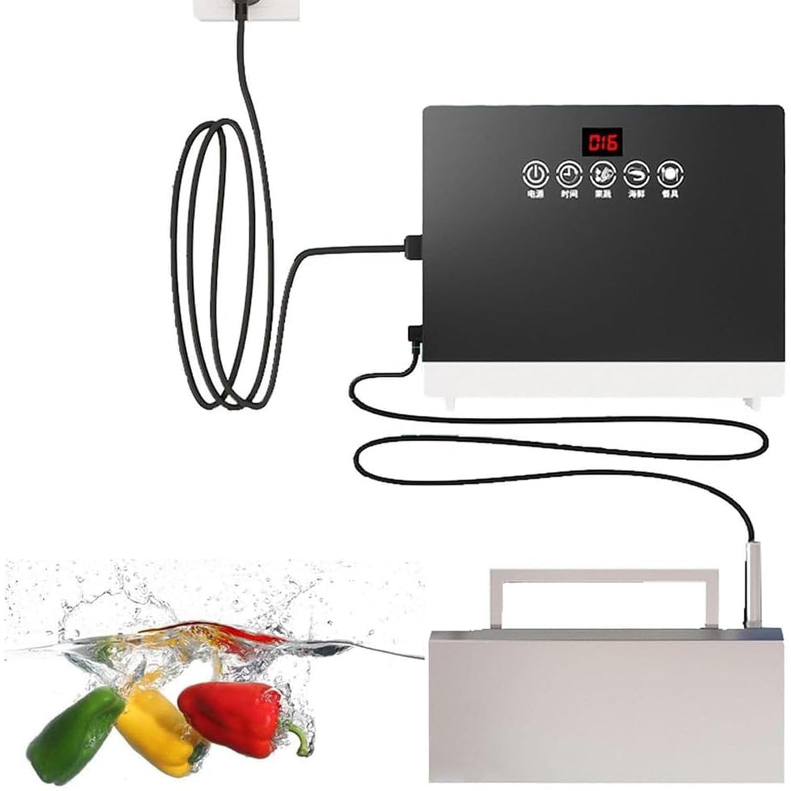 Lave-vaisselle électrique multifonction tactile pour studio et légumes