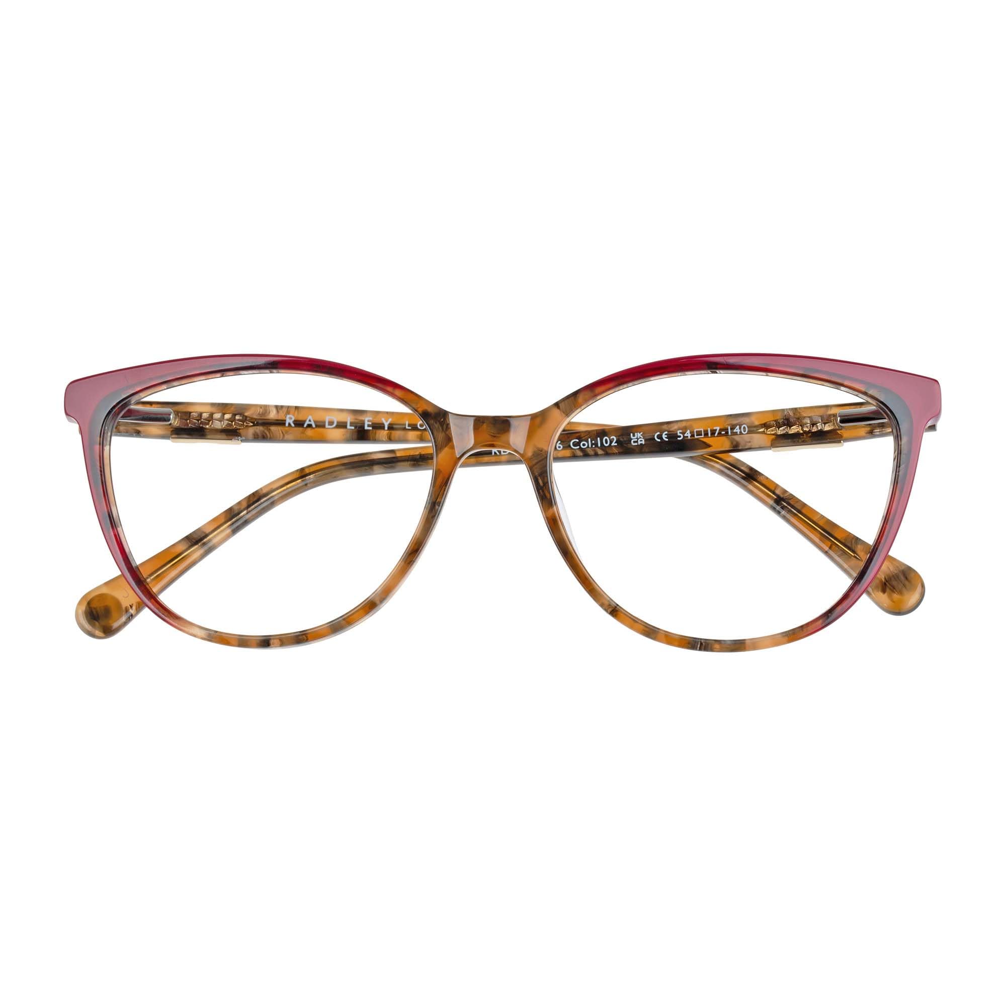 Radley Brille Damen Katzenauge Acetat Sehstärke Sonnenbrillentönung Blaulichtfilter