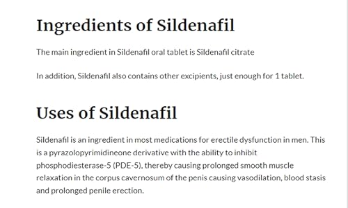 Sildenafil - Men's Companion