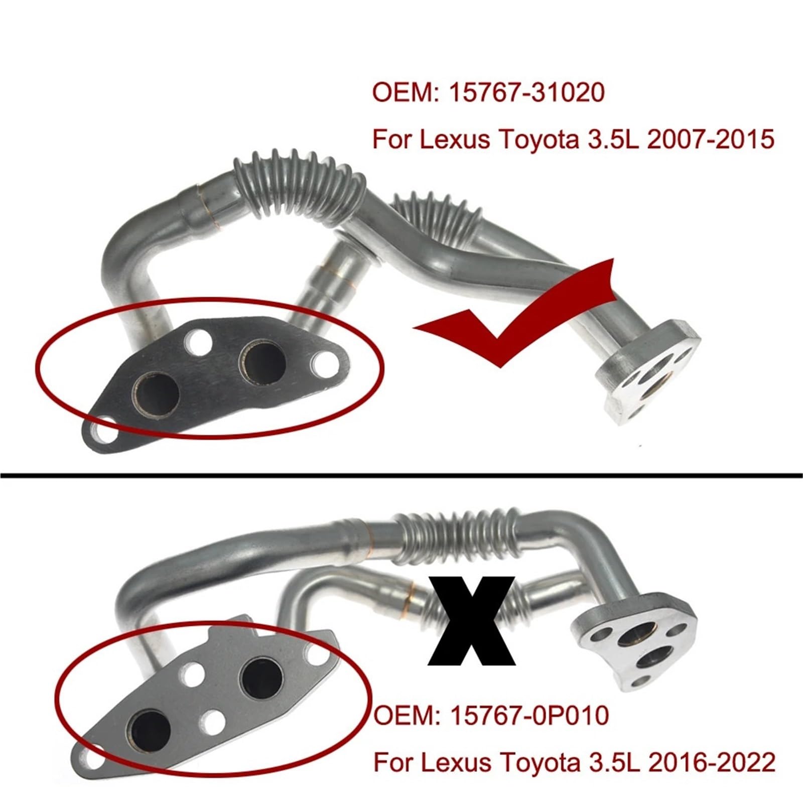 Chłodnica oleju samochodowego Pasuje do Toyota Highlander pasuje Sienna 3.5L 15767-31010 0400429131 1576731010 wąż chłodnicy oleju silnikowego dolny Płyta chłodząca